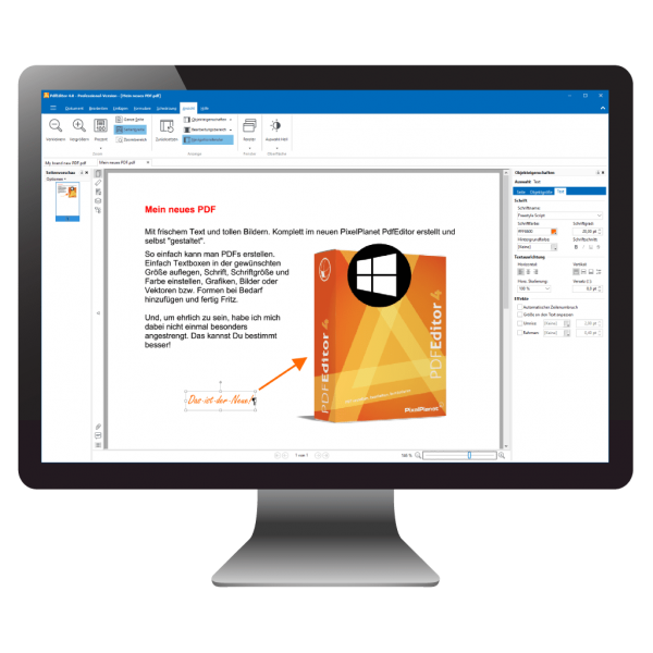 PDF erstellen unter Microsoft Windows mit "PdfEditor"